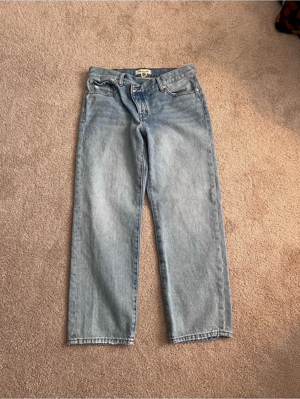 Madewell Low Slung Straight Jean Petite length